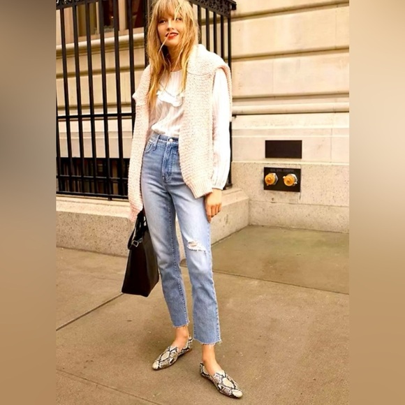 Madewell The Perfect Vintage Jean Stretch Raw Hem Size 27P - Picture 5 of 15